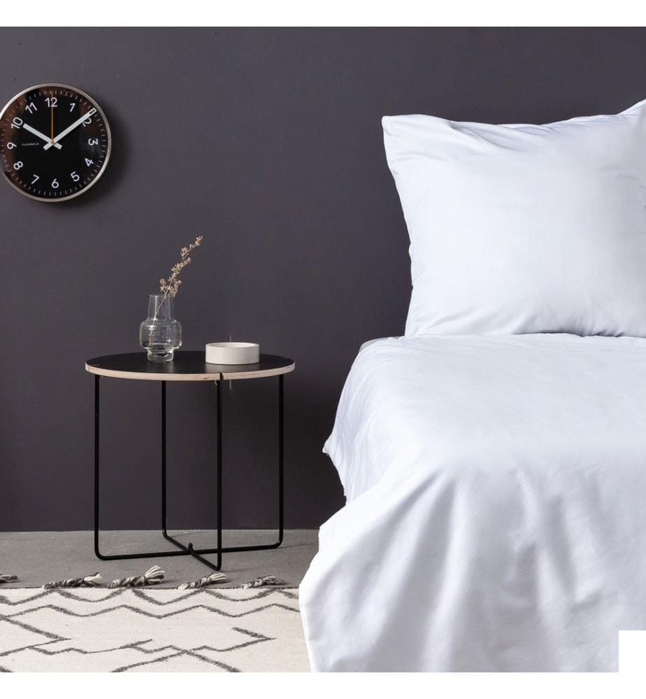 Drap-housse king en satin, blanc, 100 % SATIN DE COTON