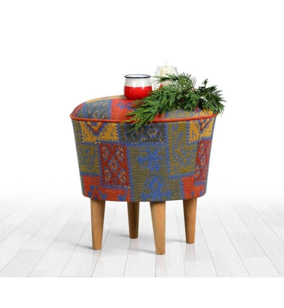 Pouf, Multicolore, Polyester