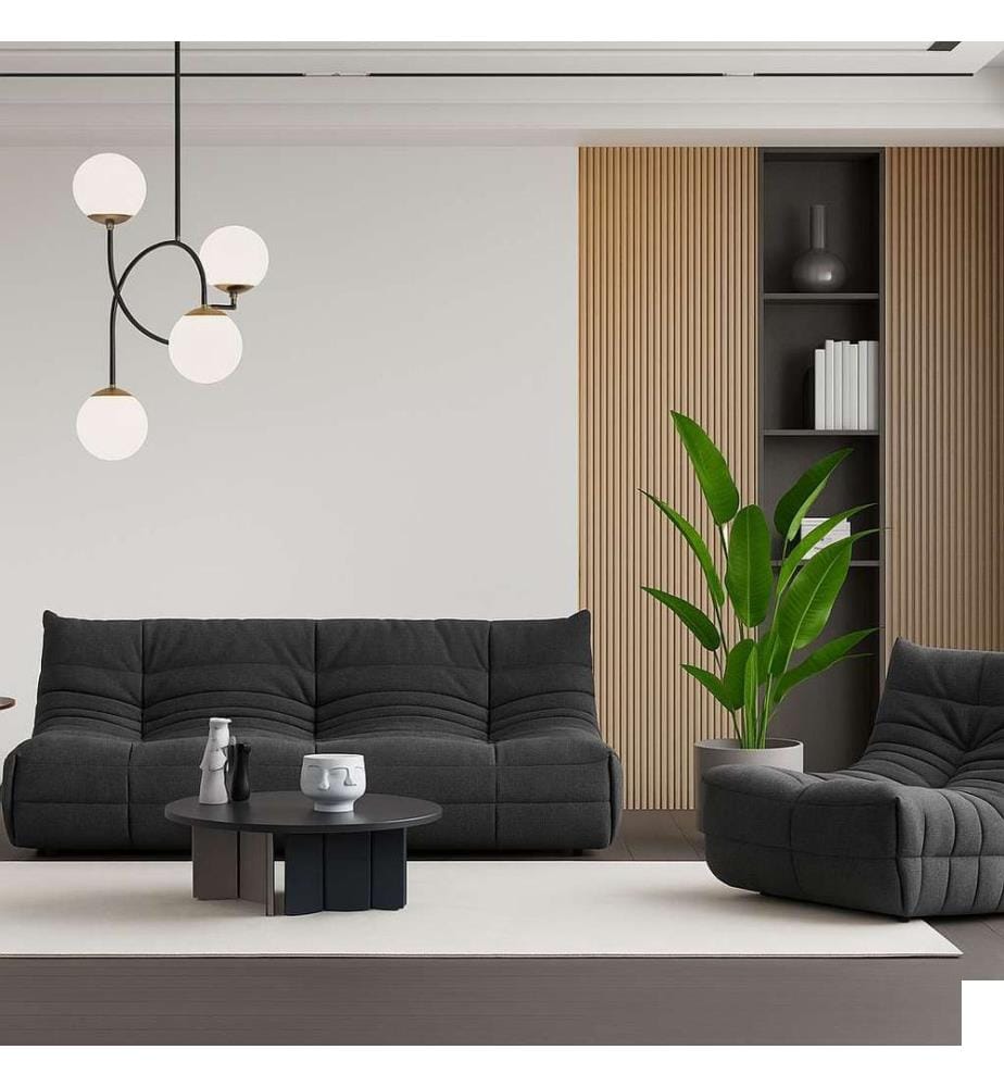 Chaise à oreilles, Gris foncé, 0 POLYESTER