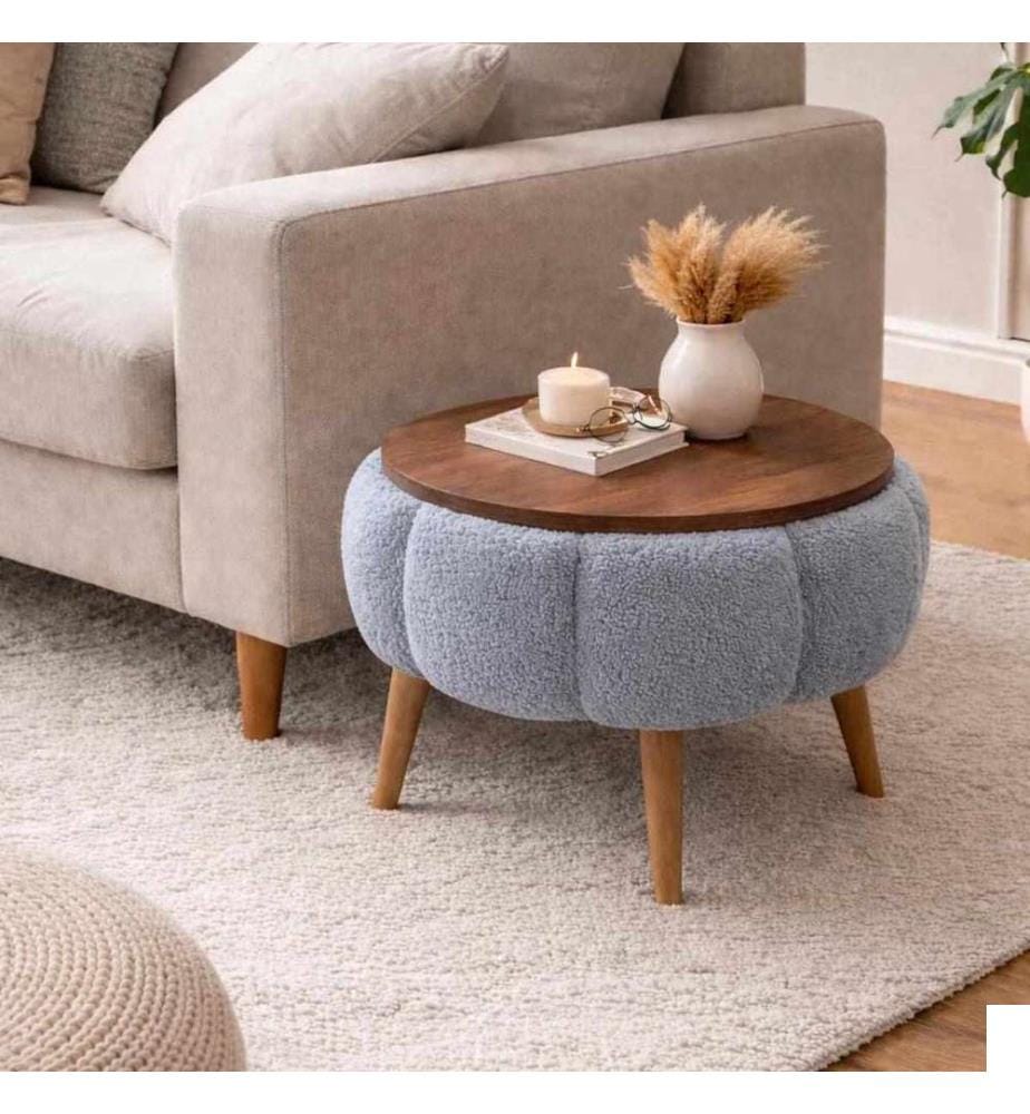 Table d'appoint, panneau de particules 100 % mélaminé, gris