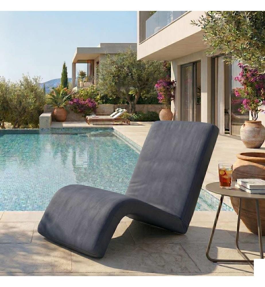 Fauteuil à bascule de jardin, 100 % MÉTAL, anthracite