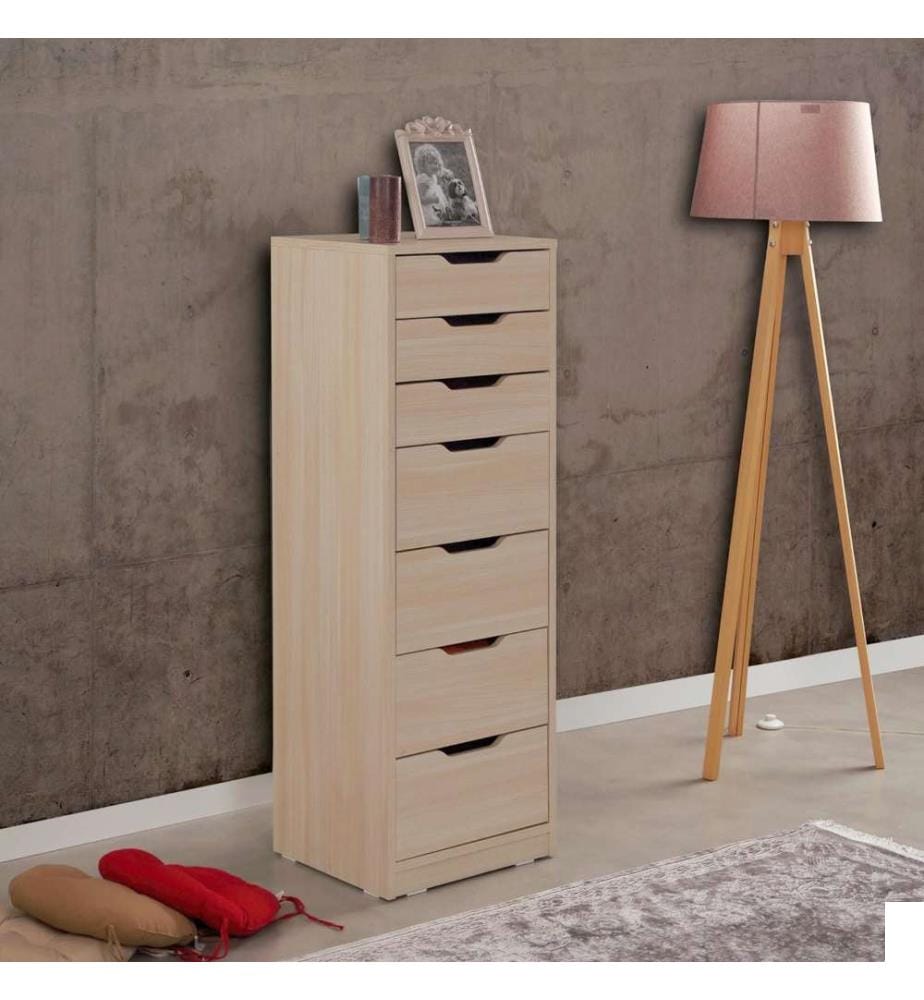 Commode, chêne, panneau de particules mélaminé