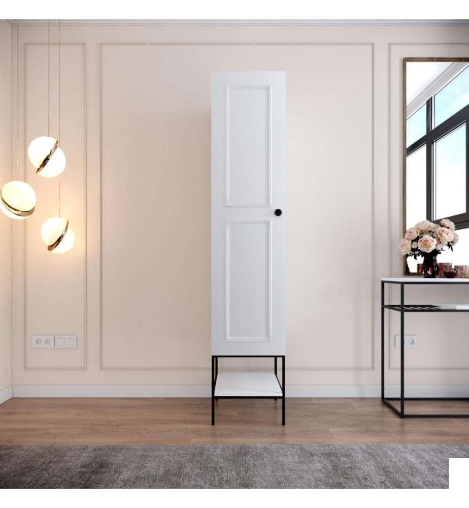 Armoire, blanc, panneau de particules mélaminé