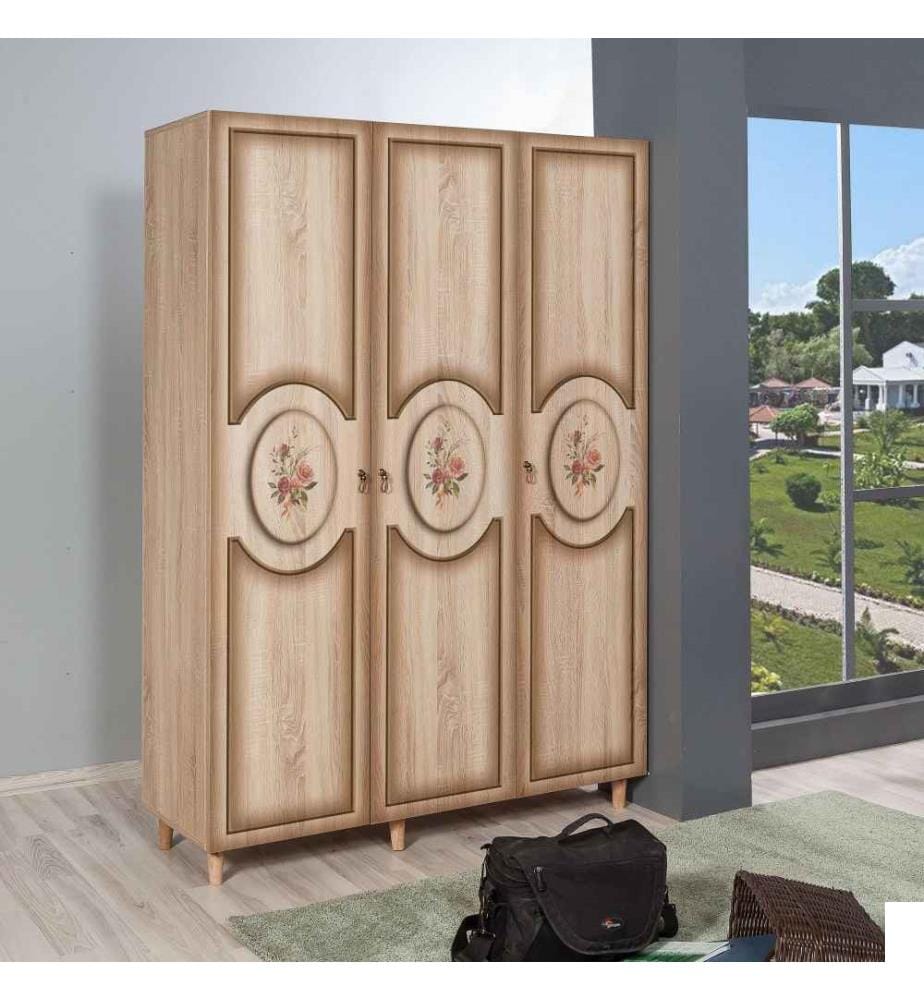 Armoire, chêne Sonoma, panneau de particules mélaminé