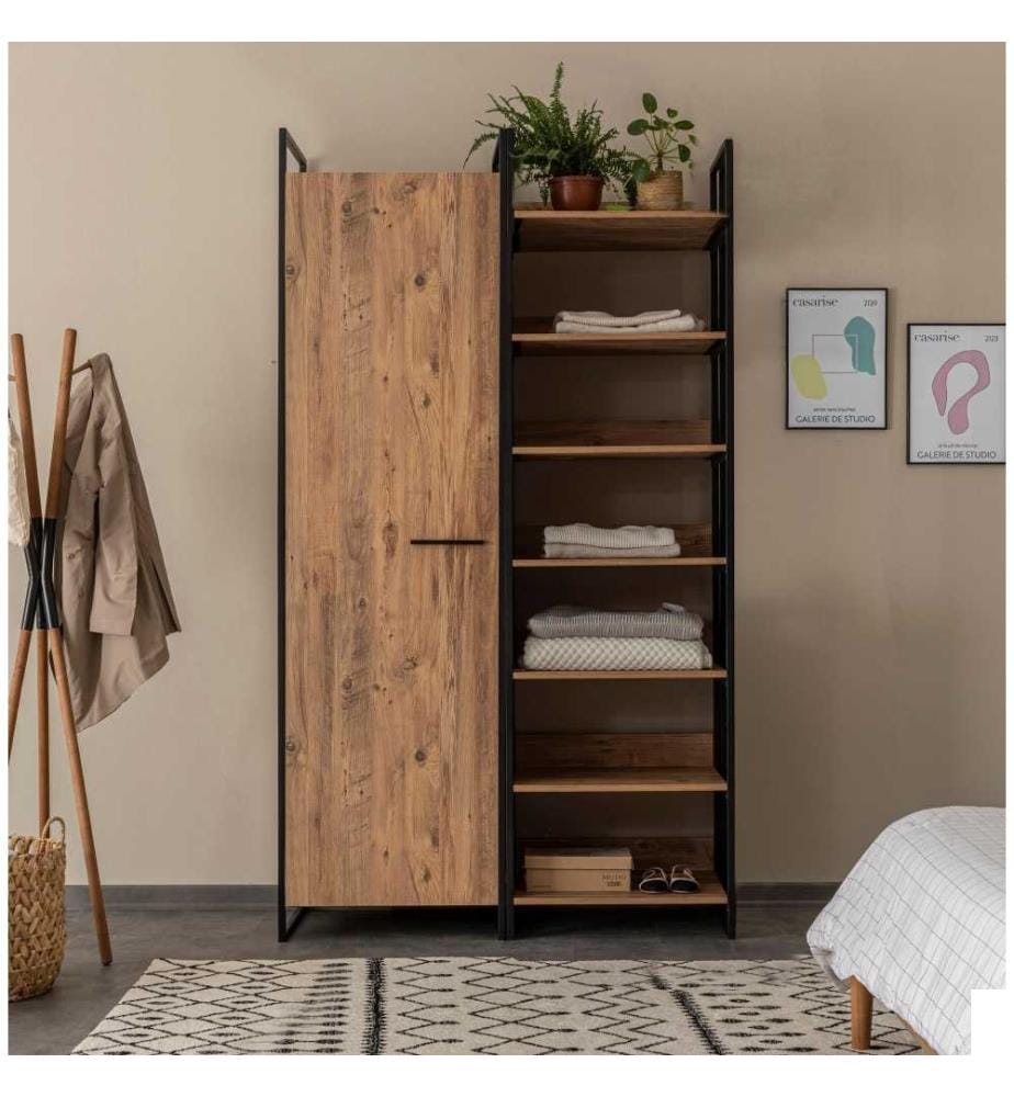 Armoire, pin atlantique, panneau de particules mélaminé