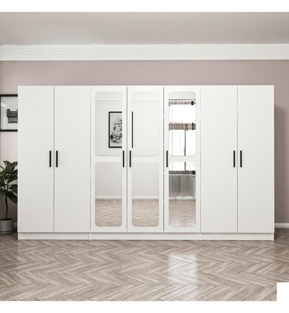 Armoire, blanc, panneau de particules mélaminé