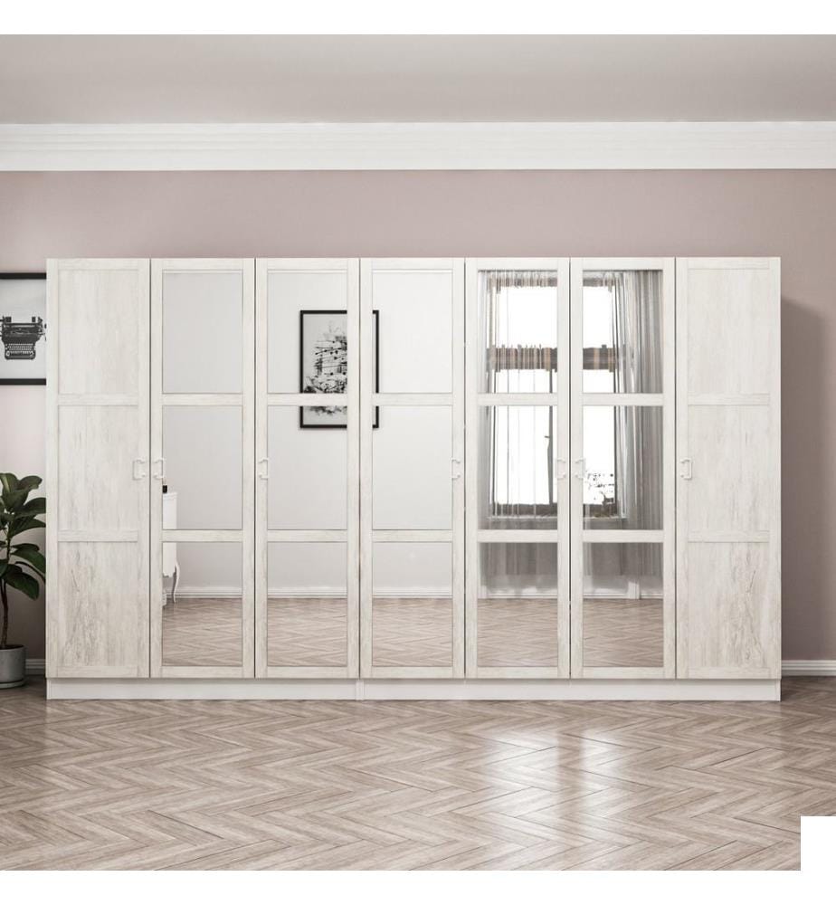 Armoire, blanc, panneau de particules mélaminé