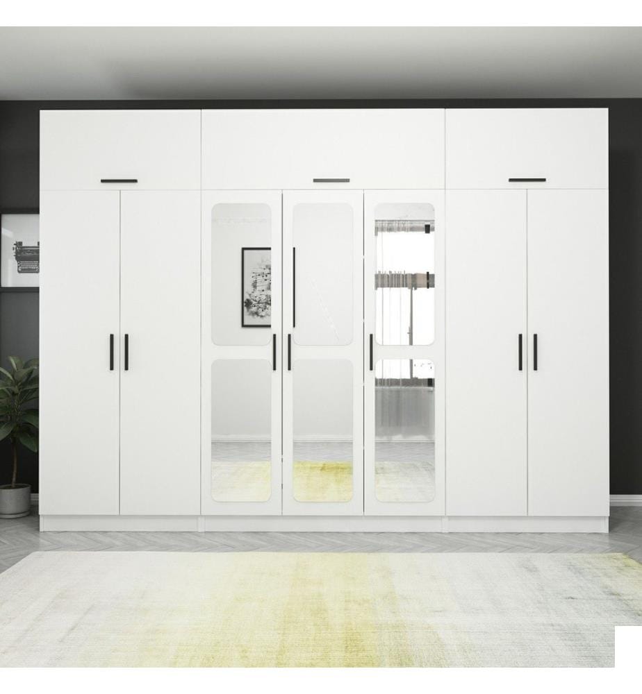 Armoire, blanc, 100 % panneau de particules mélaminé