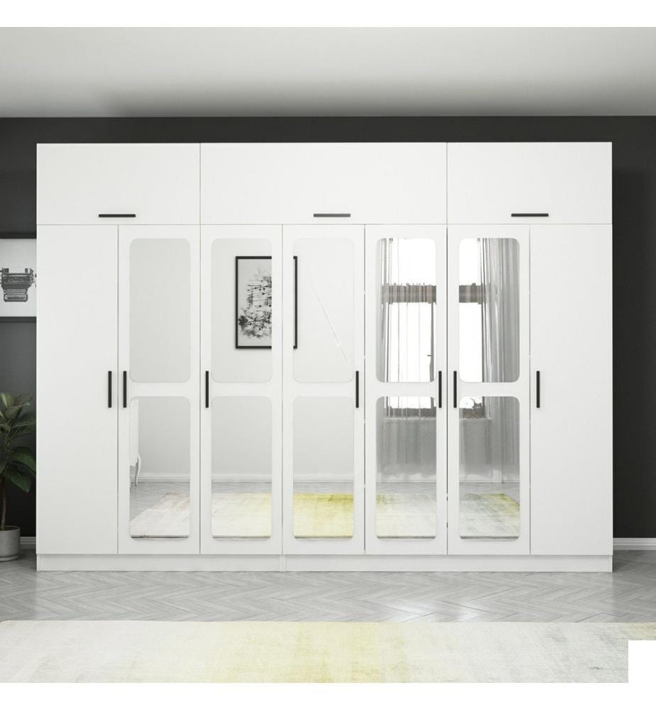 Armoire, blanc, 100 % panneau de particules mélaminé