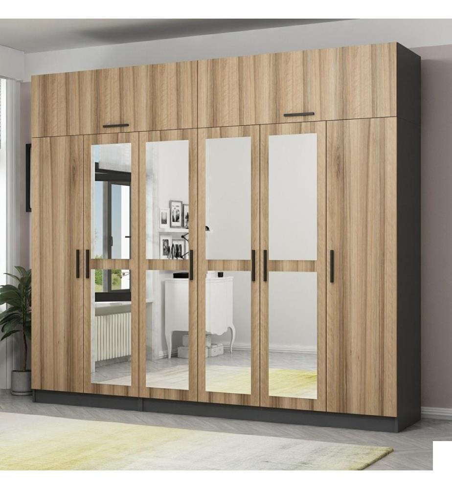 Armoire, noyer, 100 % panneau de particules mélaminé