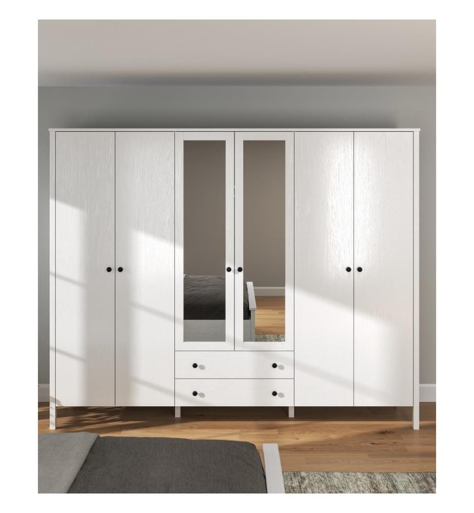 Armoire, bois, blanc, 100 % panneau de particules mélaminé