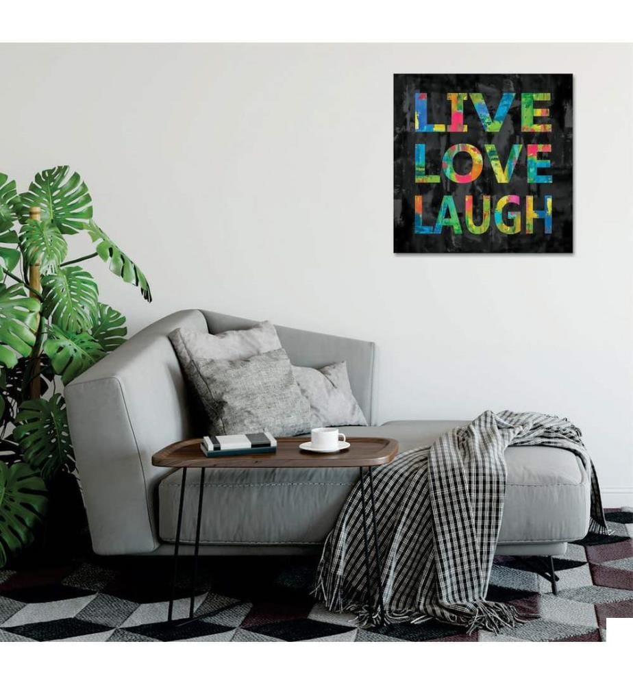 Peinture décorative sur toile, multicolore, 50 % COTON / 50 % POLYESTER, cadre en bois