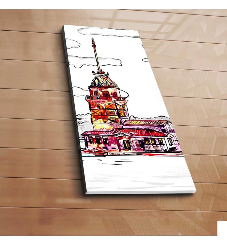 Peinture décorative sur toile, multicolore, 100 % TOILE SUEDE, cadre : 100 % bois