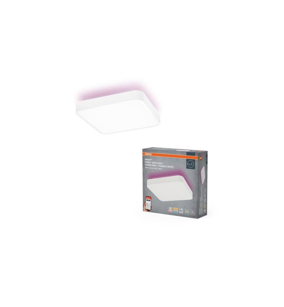 OSRAM - Plafonnier SMART+ Orbis Backlite Square 35x35 cm, RGB+TW