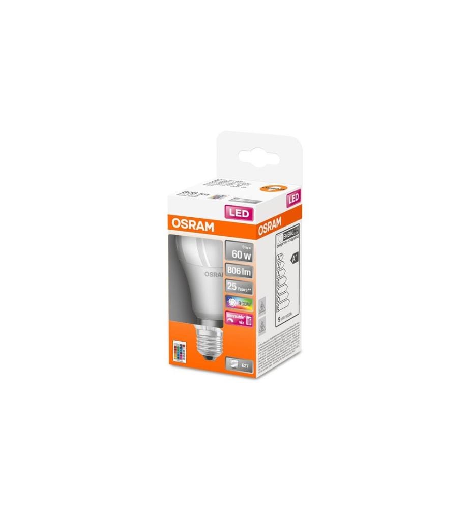 OSRAM - Lampe Star, 9W, E27, RGBW Blanc chaud (WW)