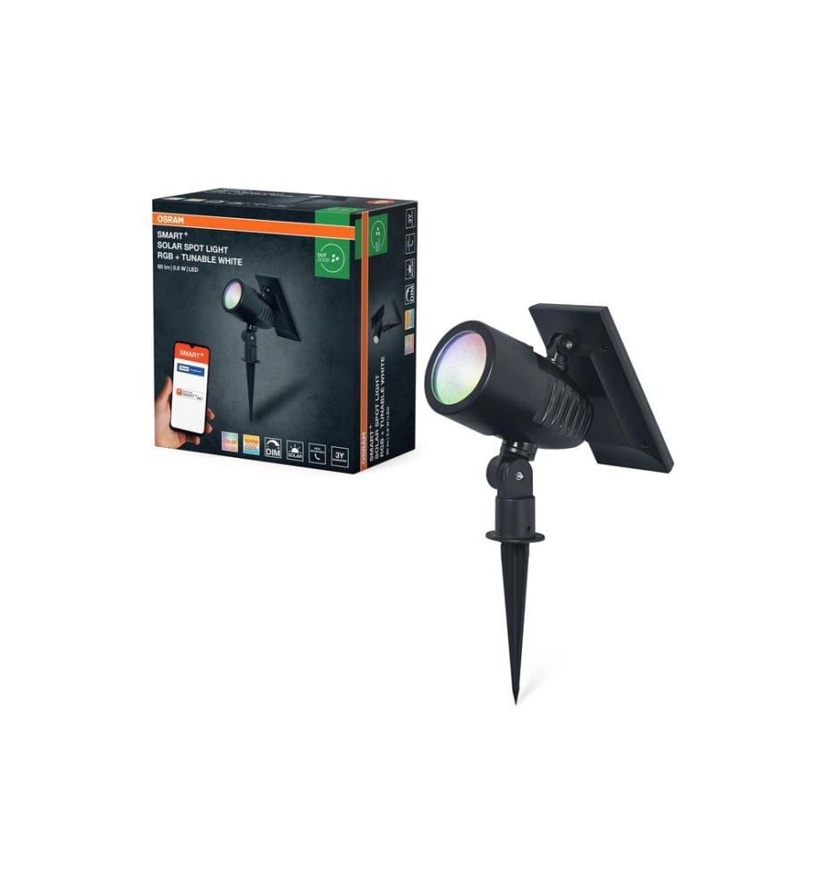 OSRAM - Spot de jardin plein air SMART+ Solar Spot Light RGB + W