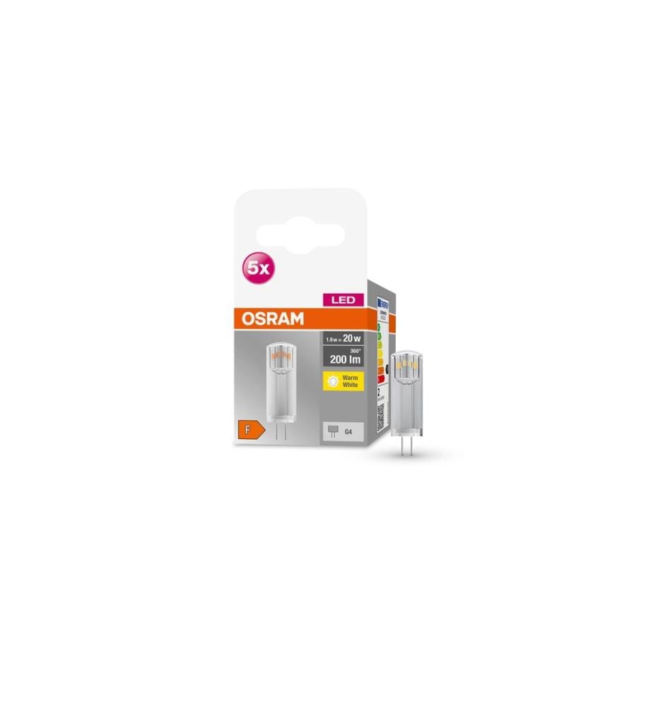 OSRAM - Lampe Base Pin 20, 1.8W, G4, Blanc chaud (WW)