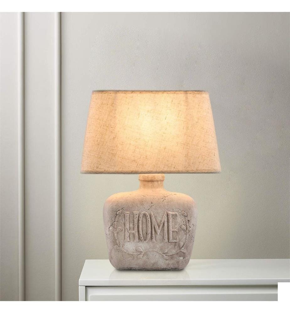 Lampe de table, Gris, Porcelain Body , PVC Cap