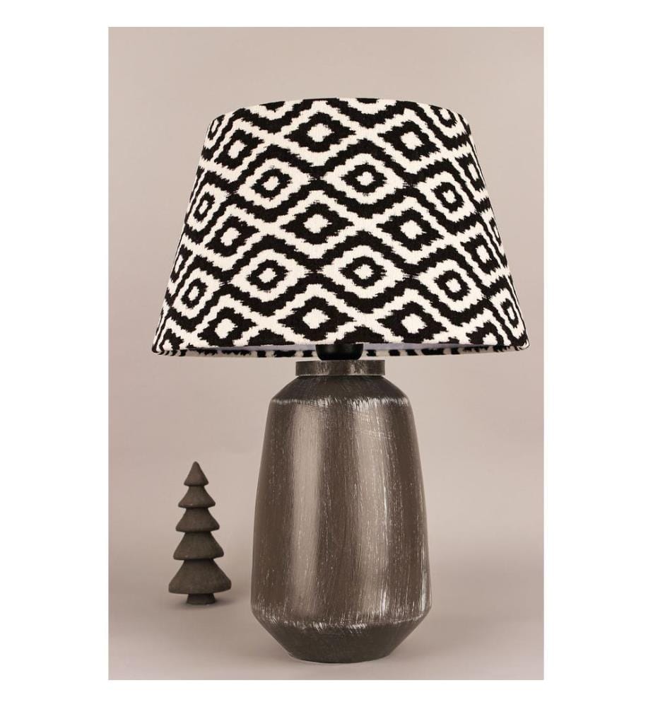 Lampe de table, corps en céramique, multicolore