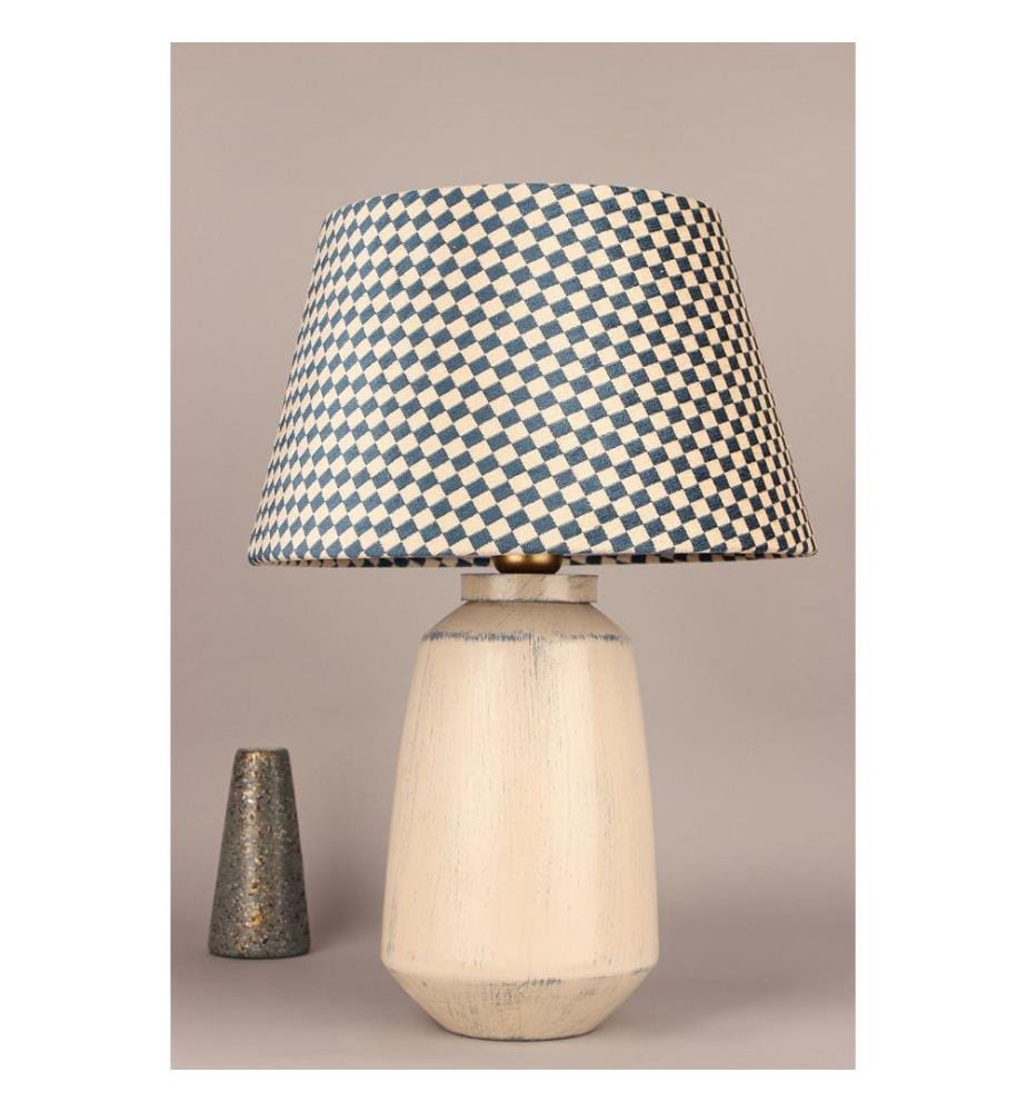 Lampe de table, corps en céramique, multicolore