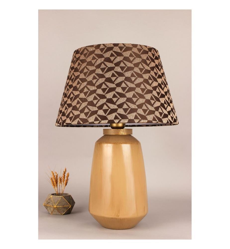 Lampe de table, corps en céramique, multicolore