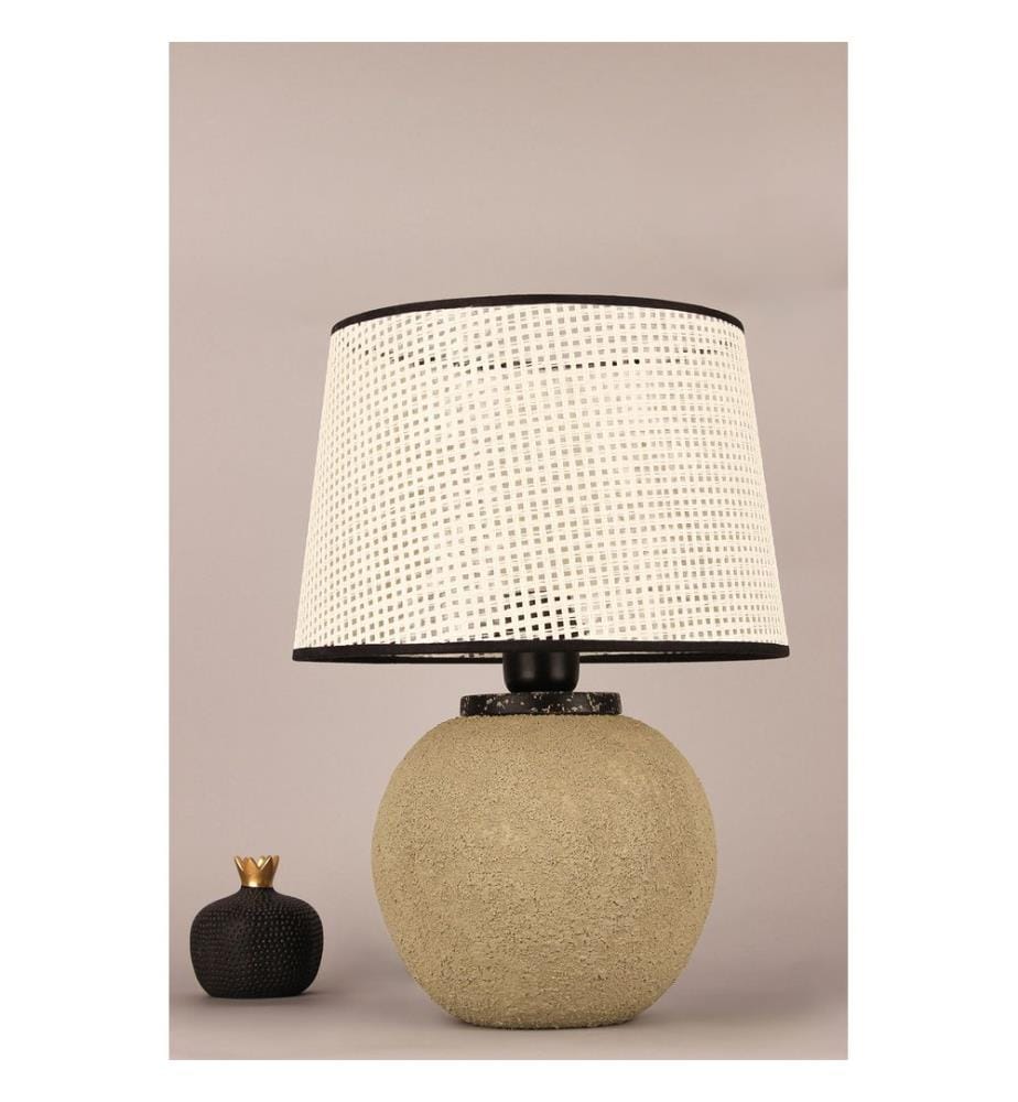 Lampe de table, corps en céramique, multicolore