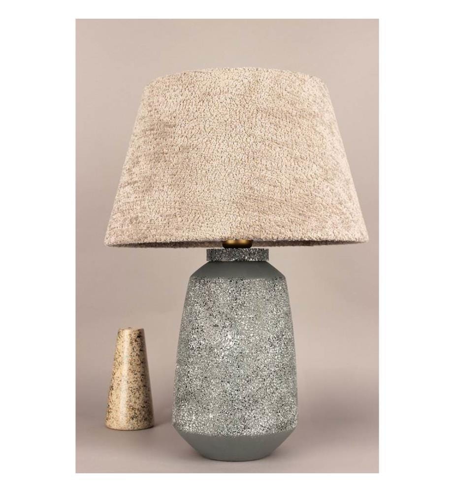 Lampe de table, corps en céramique, multicolore