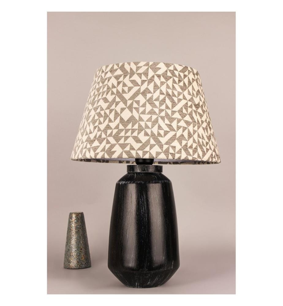 Lampe de table, corps en céramique, multicolore