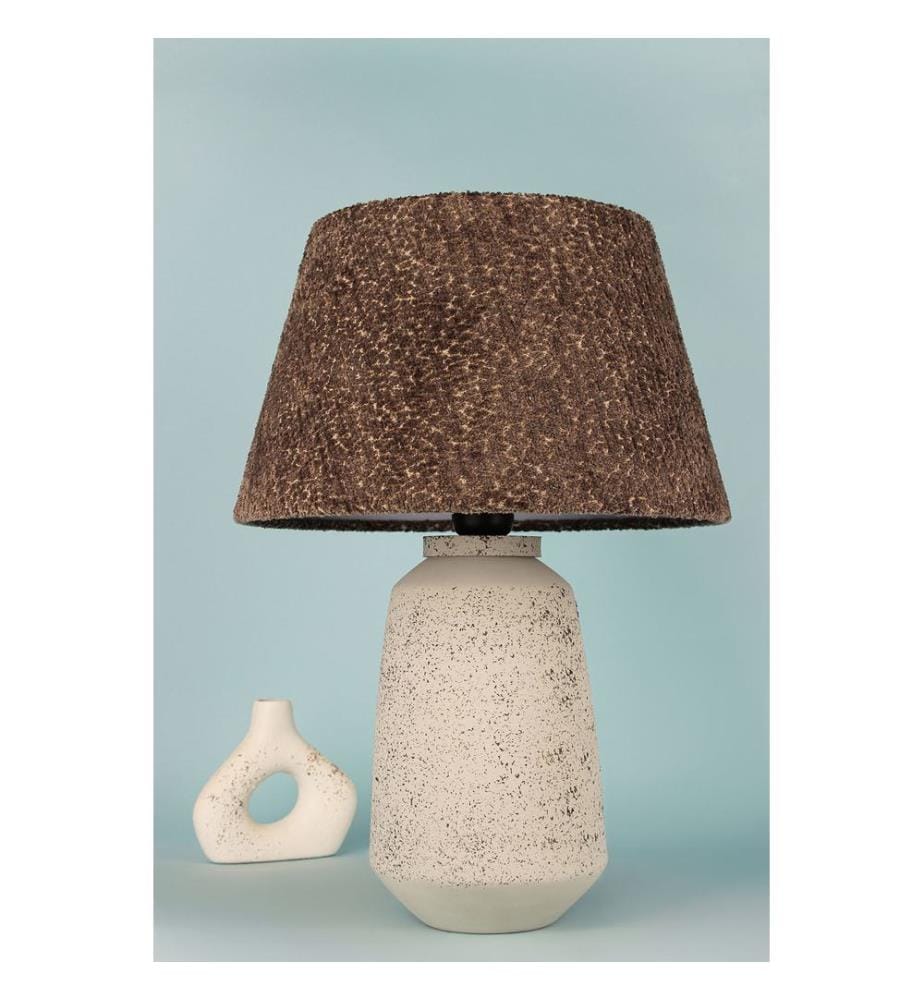 Lampe de table, corps en céramique, multicolore