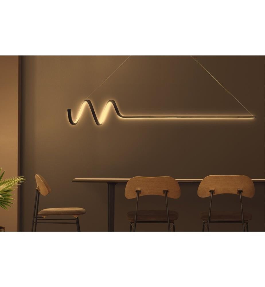 Lustre, noir, corps en aluminium