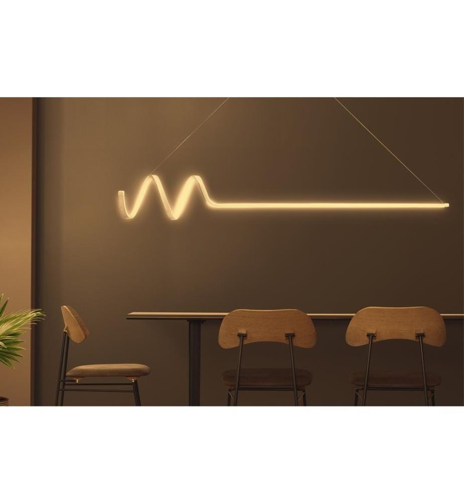 Lustre, blanc, corps en aluminium