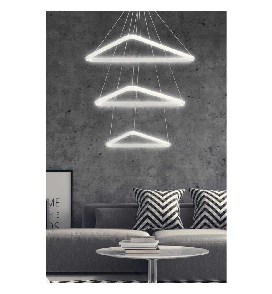 Lustre, blanc, corps en aluminium