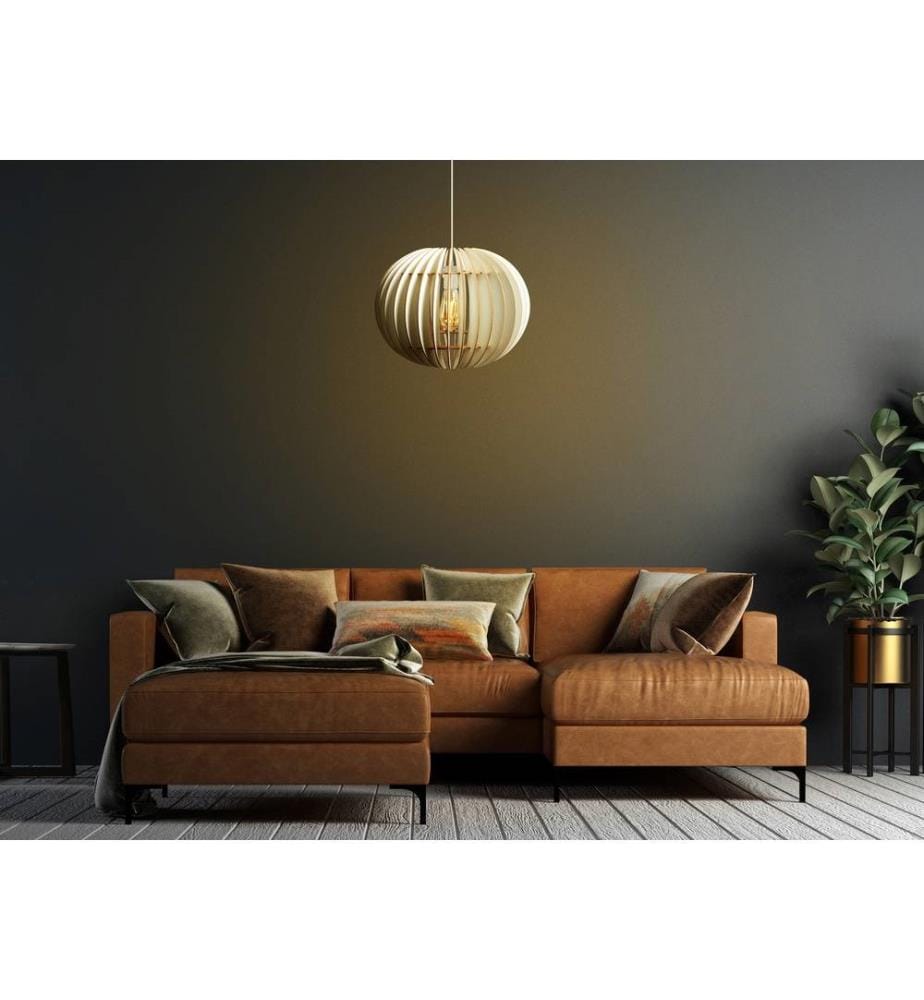 Lustre, blanc, corps en MDF, design spécial Big Sphere Chandelier