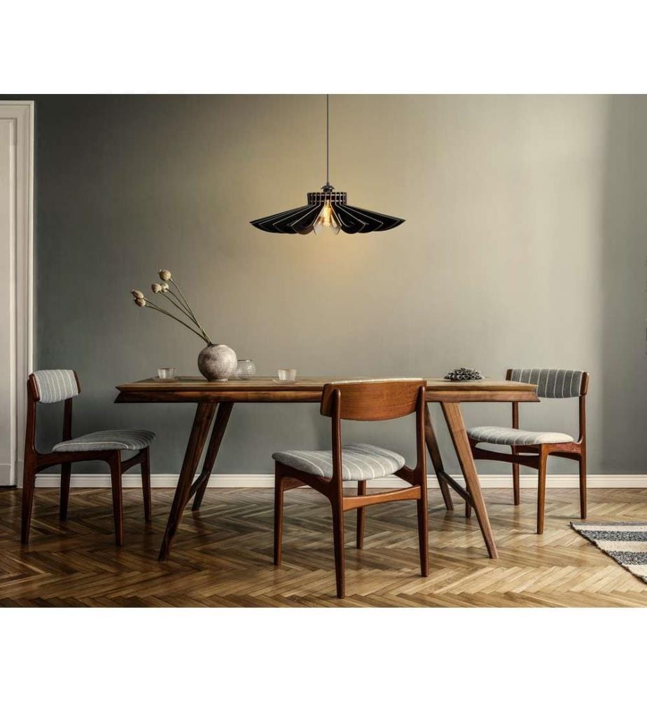 Lustre, Noir, Corps en MDF, Design spécial Lustre Daisy