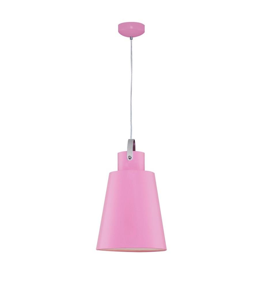 Lustre, rose, corps en métal