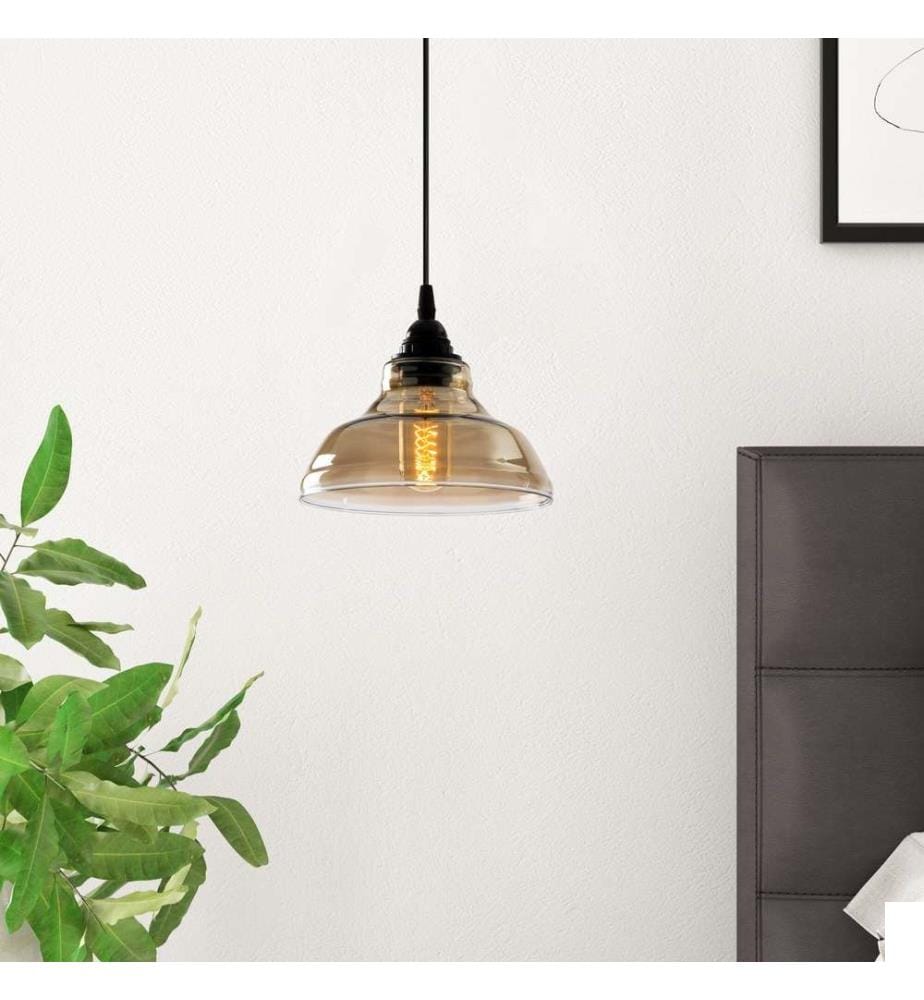 Lustre, noir, corps en métal