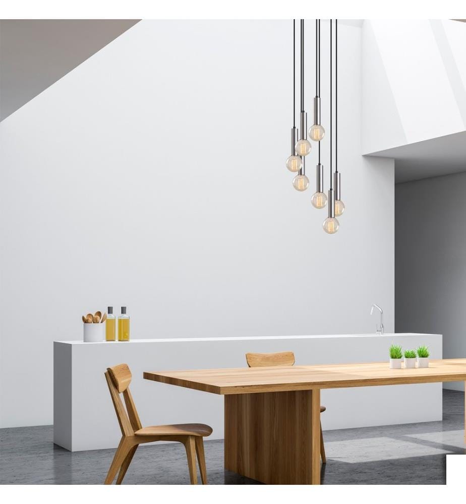 Lustre, argent, corps en métal