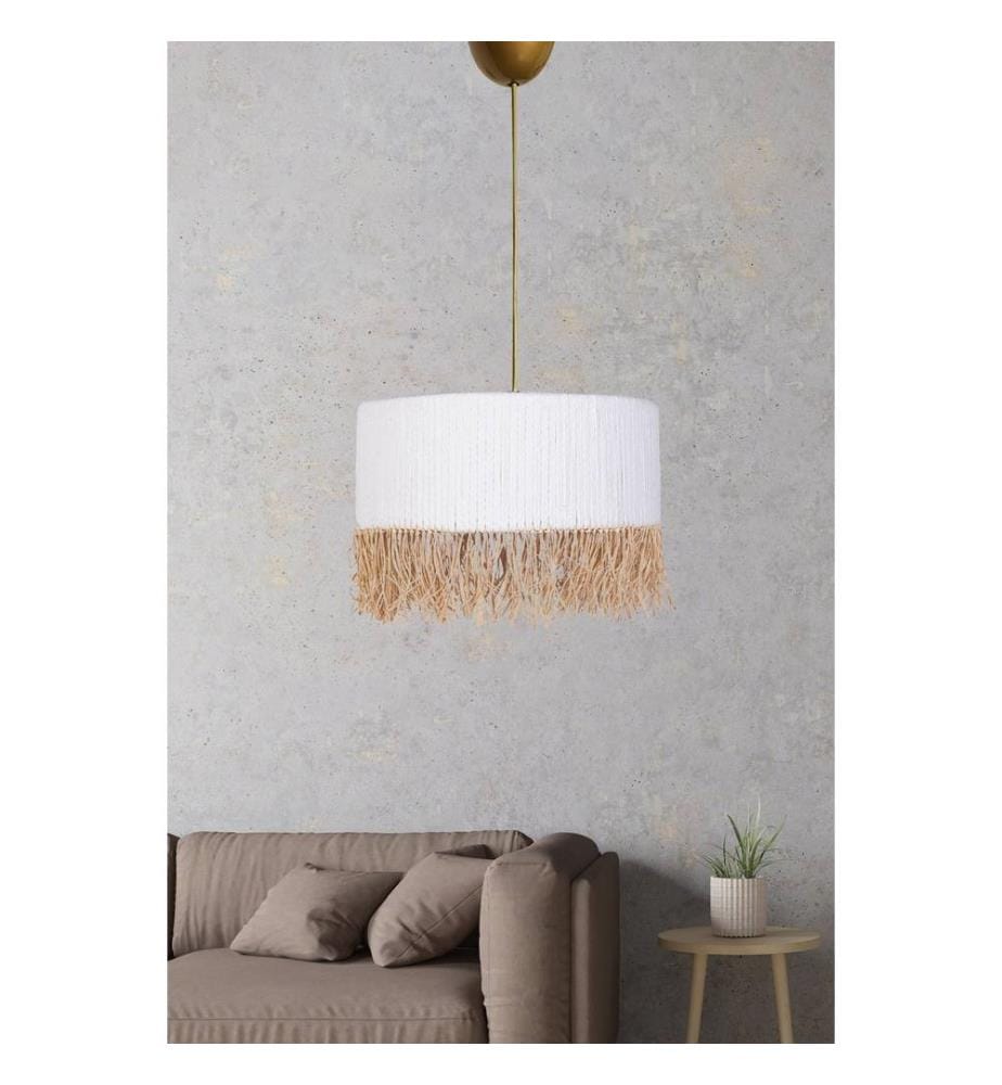 Lustre, blanc, corps en plastique, capuchon en coton