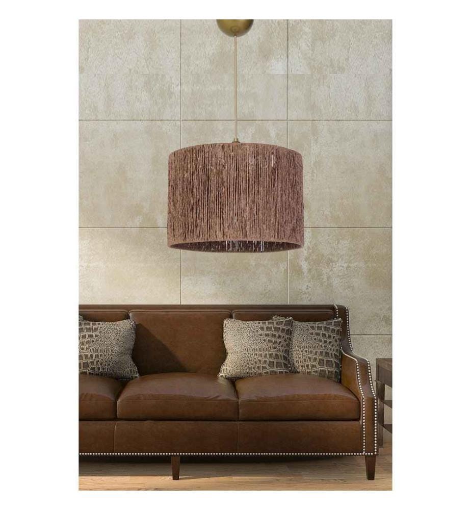 Lustre, brun, corps en plastique, capuchon en coton