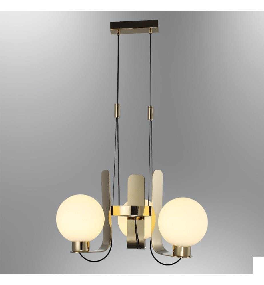 Lustre, jaune, corps en métal