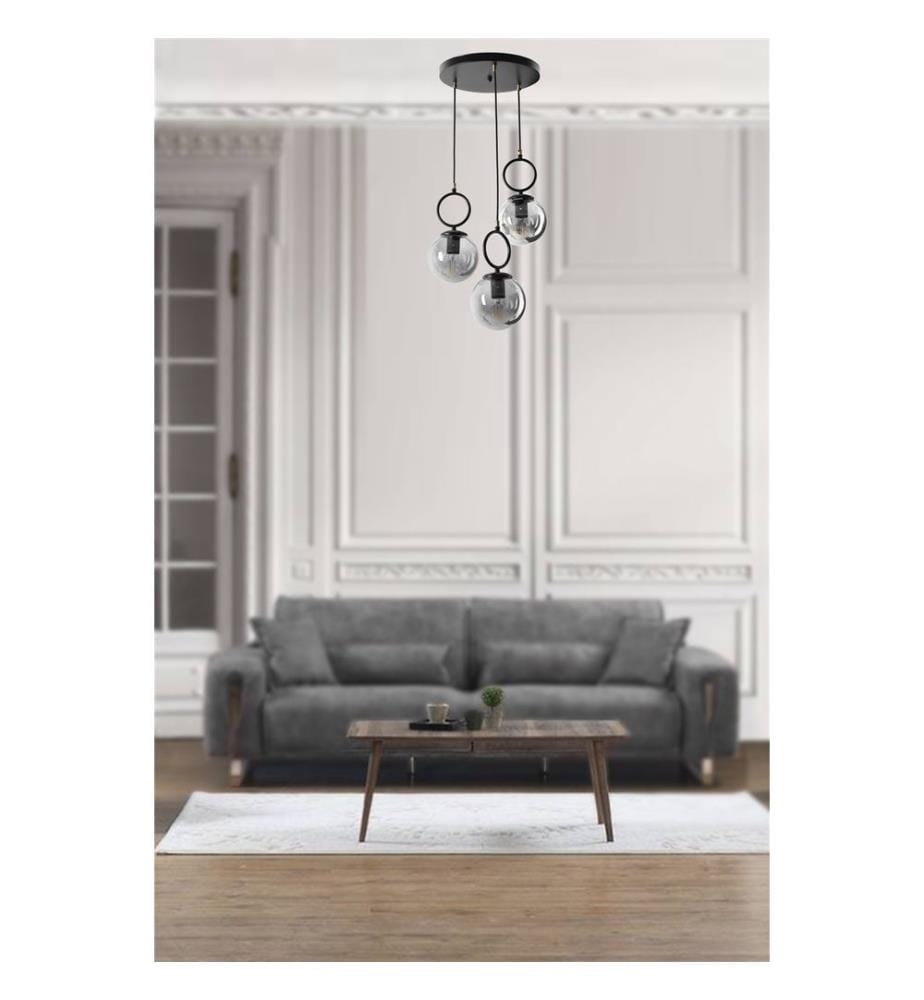 Lustre, noir, 100% métal