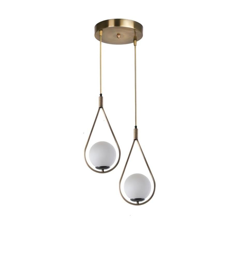 Lustre, blanc, cuivre, 100% métal