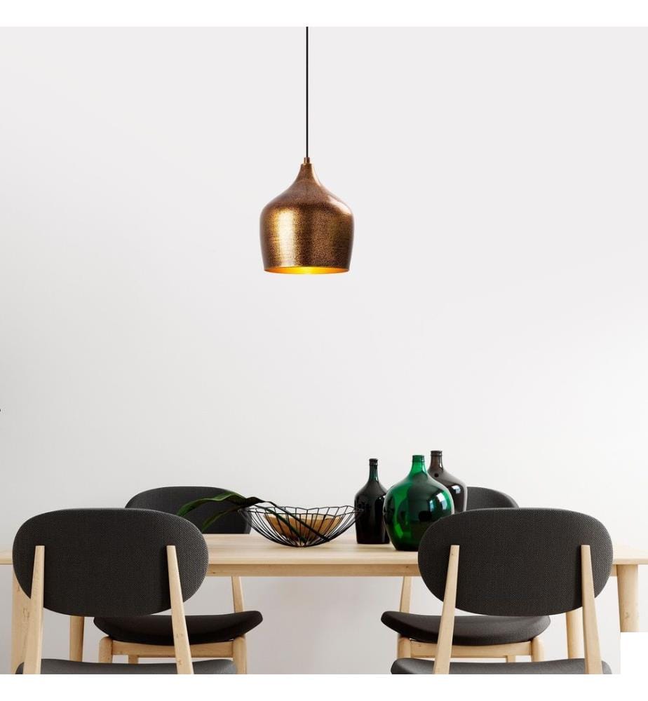 Lustre, Multicolore, Corps en métal, Capuchon en métal