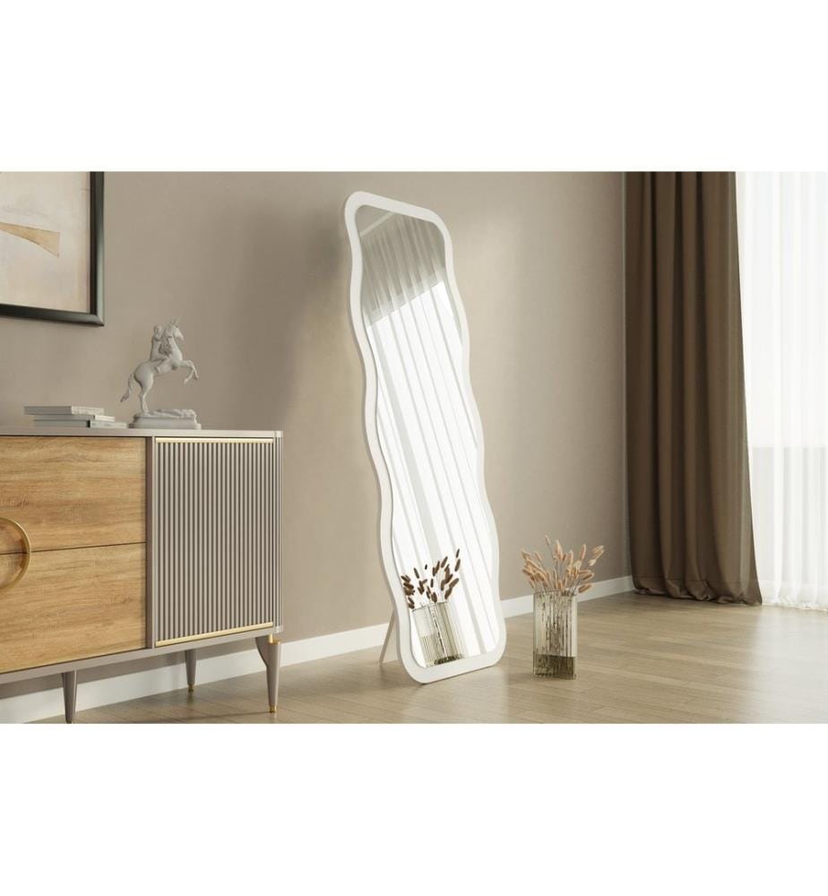 Miroir, blanc, MDF