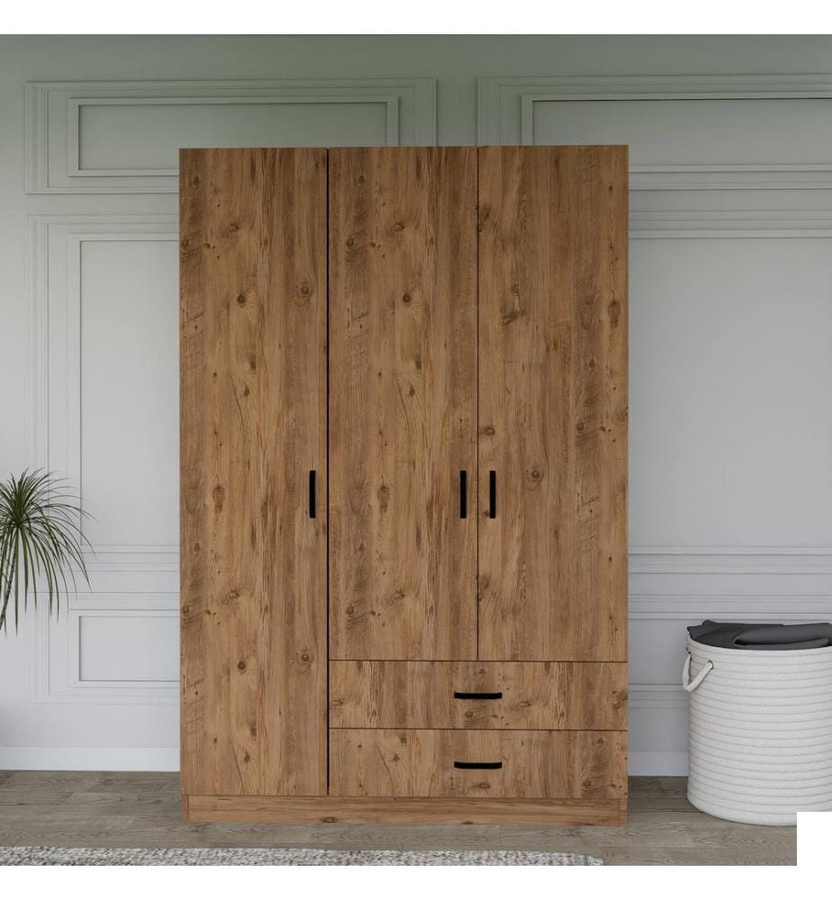 Armoire, noyer, 100% Melamine Particle Board