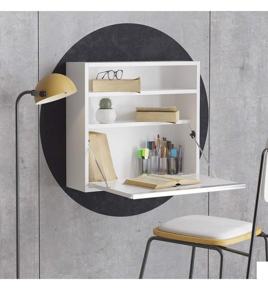 Blanc, Tables Basses, 60X64X20 cm, Plaque De Particules Enrobée De Mélamine