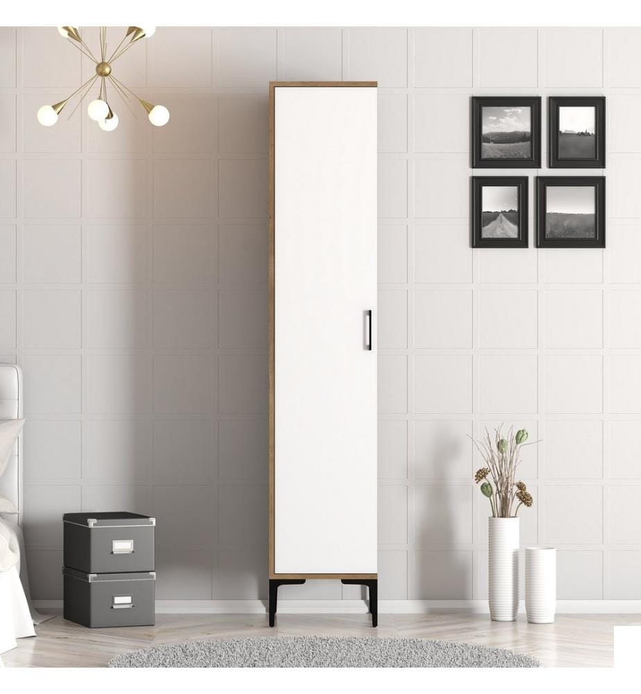 Armoire, Noyer, Blanc, Panneau de particules mélaminé