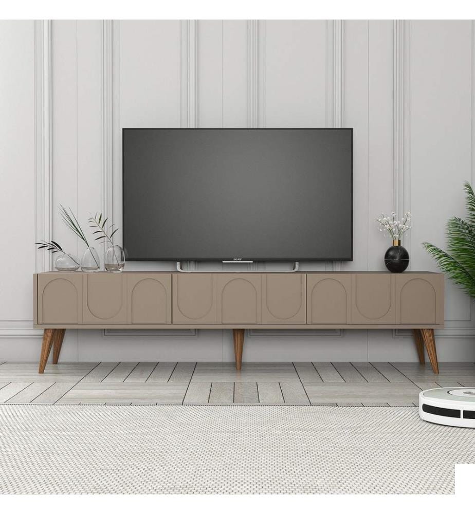 Meuble TV, Atlas, Noyer, 100% Melamine Particle Coated Board