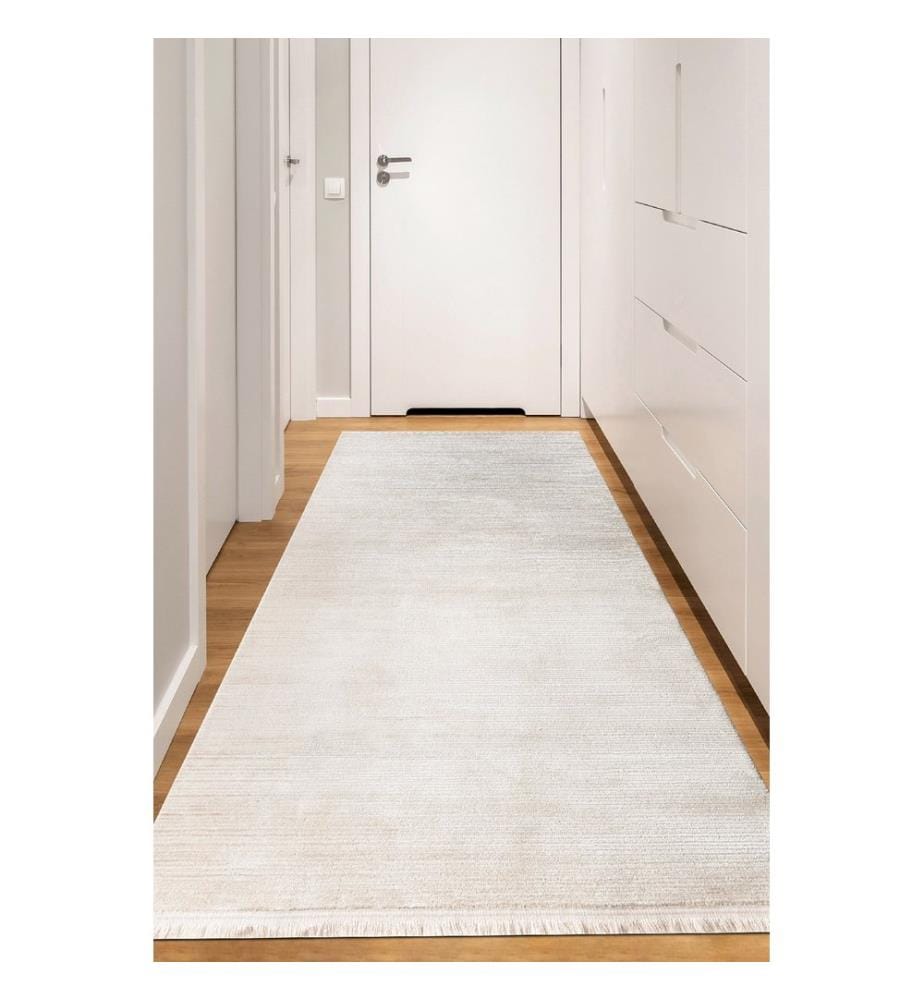 Tapis de hall, blanc, 70% polypropylène / 30% polyester, 200 x 400 cm