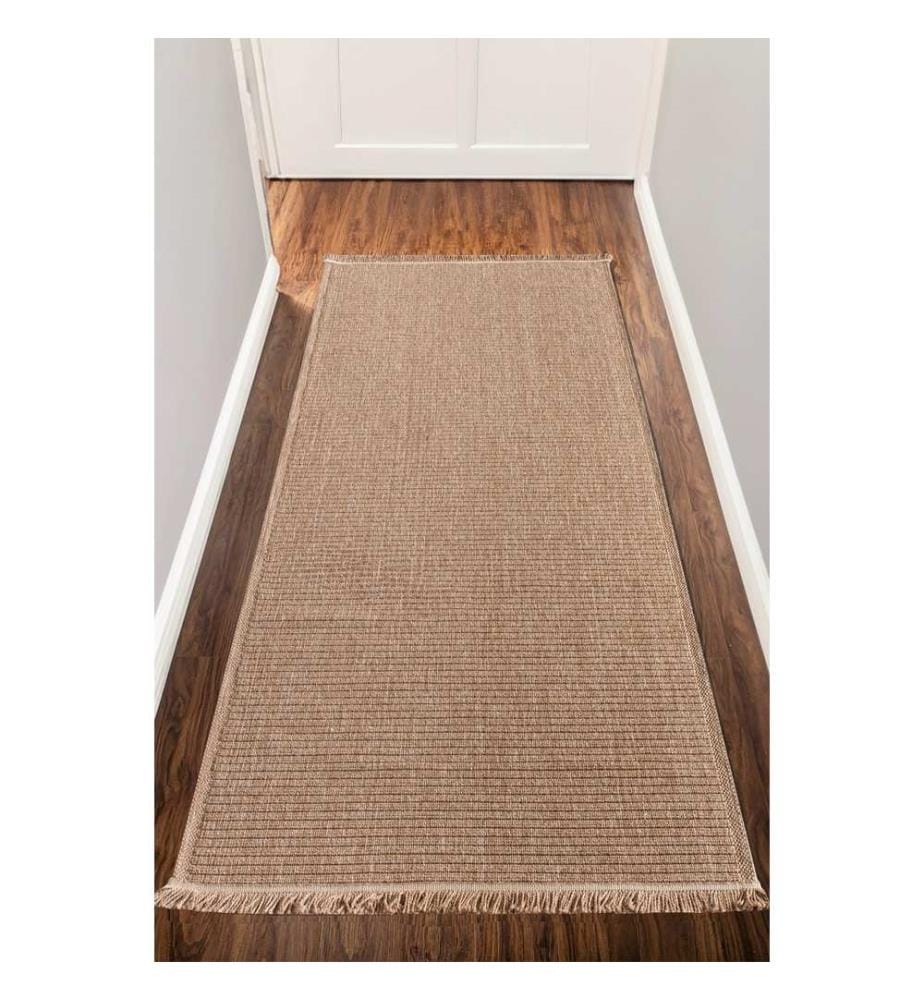 Tapis de salle, beige, 100% polypropylène, 100 x 450 cm